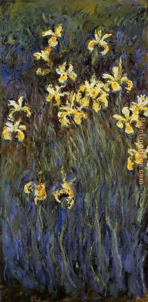 Yellow Irises 2 painting - Claude Monet Yellow Irises 2 art painting
